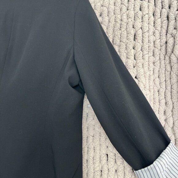 Lauren Conrad Black Tailored 3/4 Length Sleeve Blazer Size 10 - Picture 10 of 13